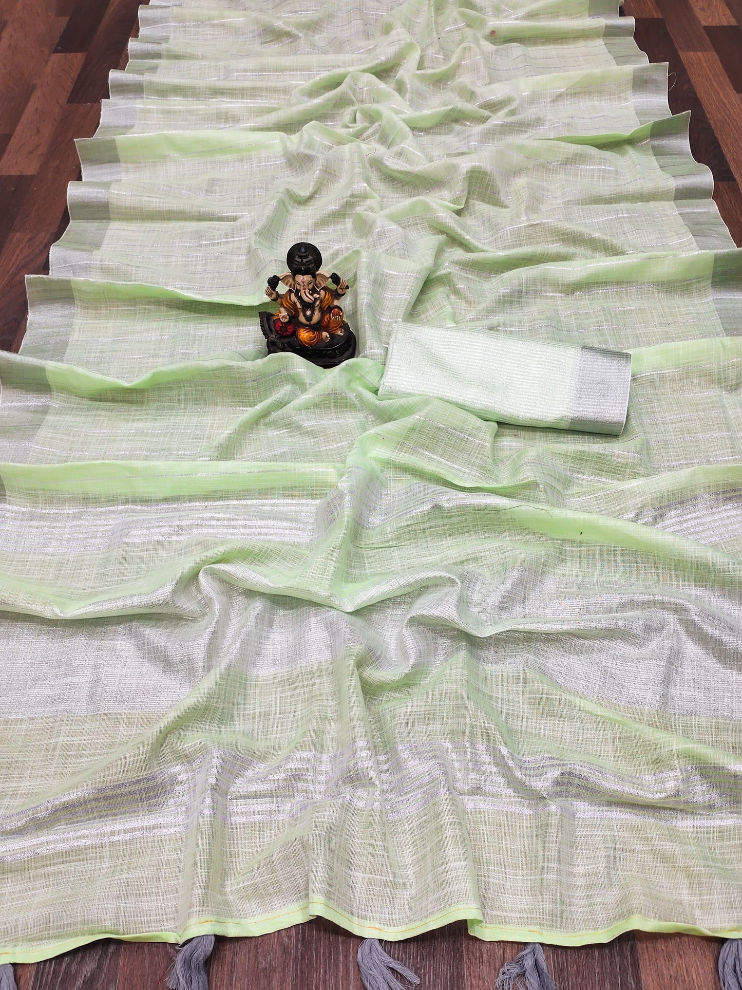 Green New Linen Chex Concept SIDHDHI