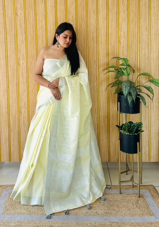 पीला नया लिनन चेक्स कॉन्सेप्ट सिद्धि