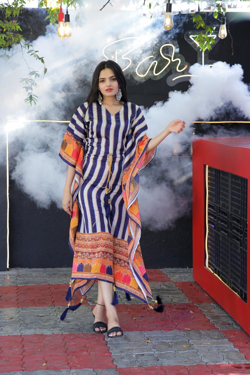 Digital Print Readymade Kaftan