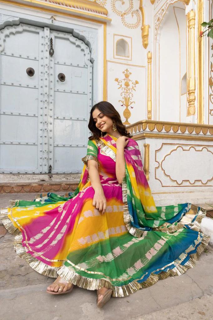 Multi Color Designer Party Wear Gown