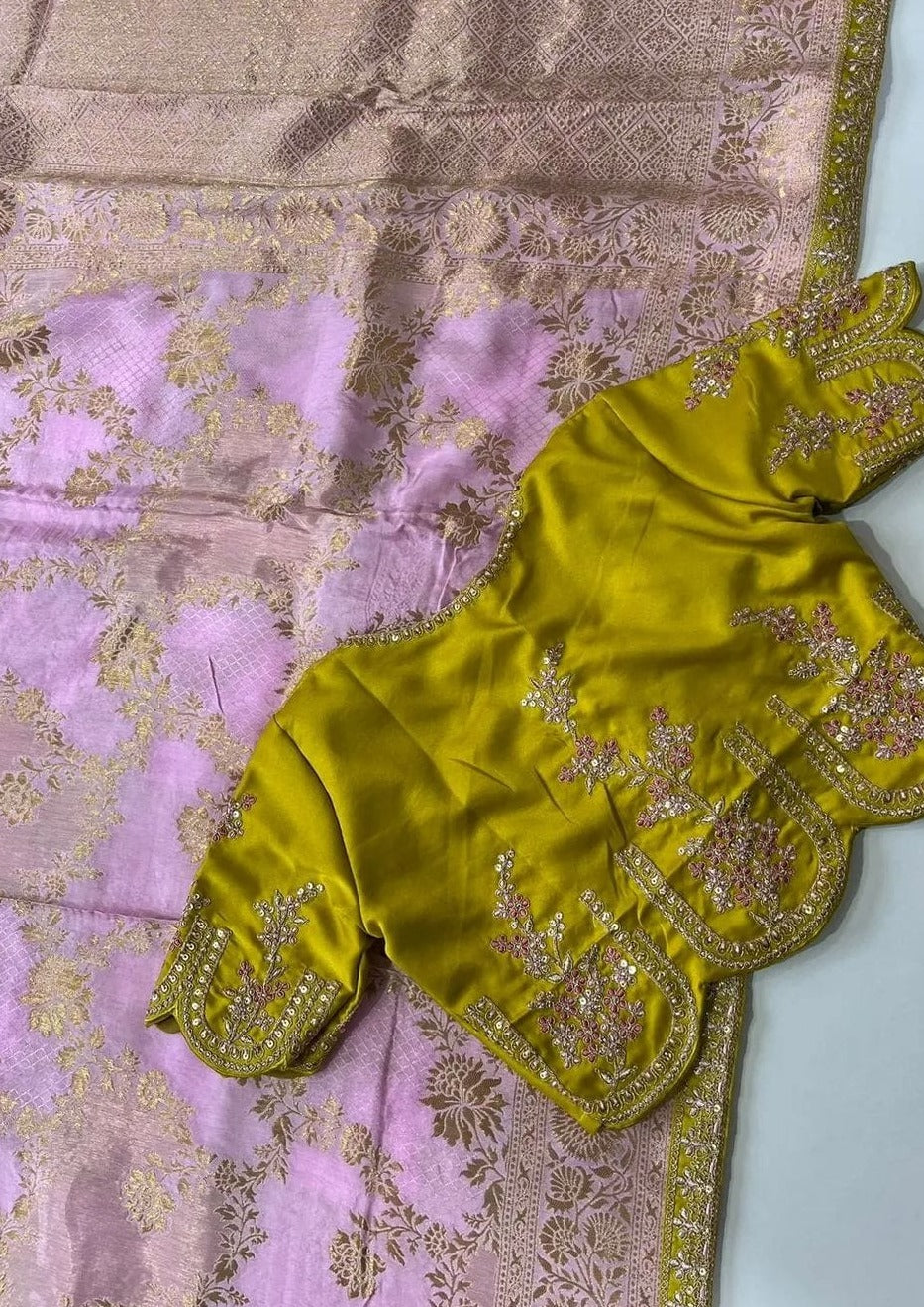 Misti Lovable Pink Rich Muga Silk Banarasi Saree ( Edition 2)