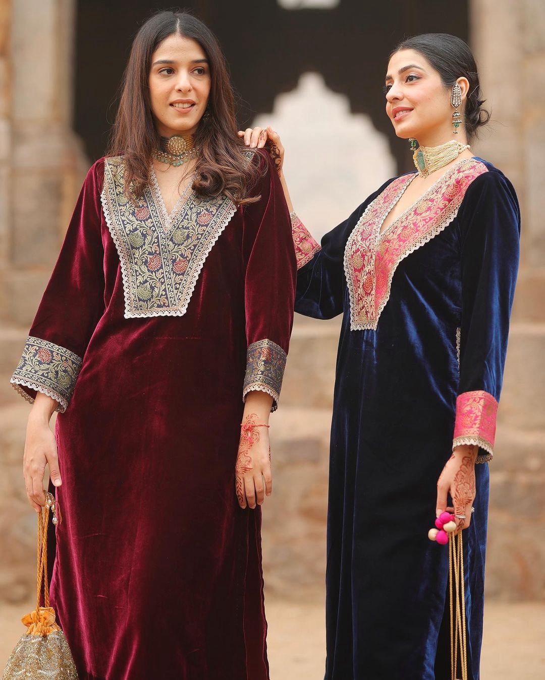 Velvet Party Wear Suit