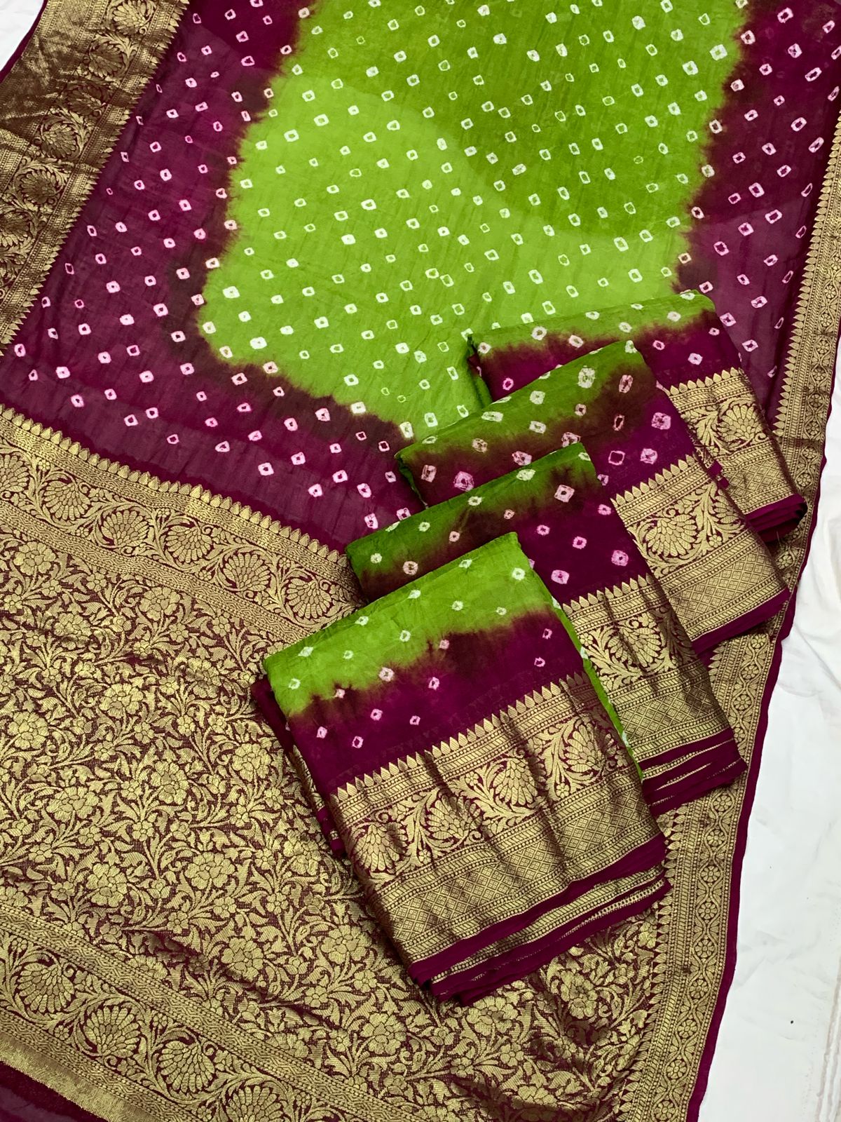 शानदार बंधेज सिल्क साड़ी: कालातीत सुंदरता की नई परिभाषा