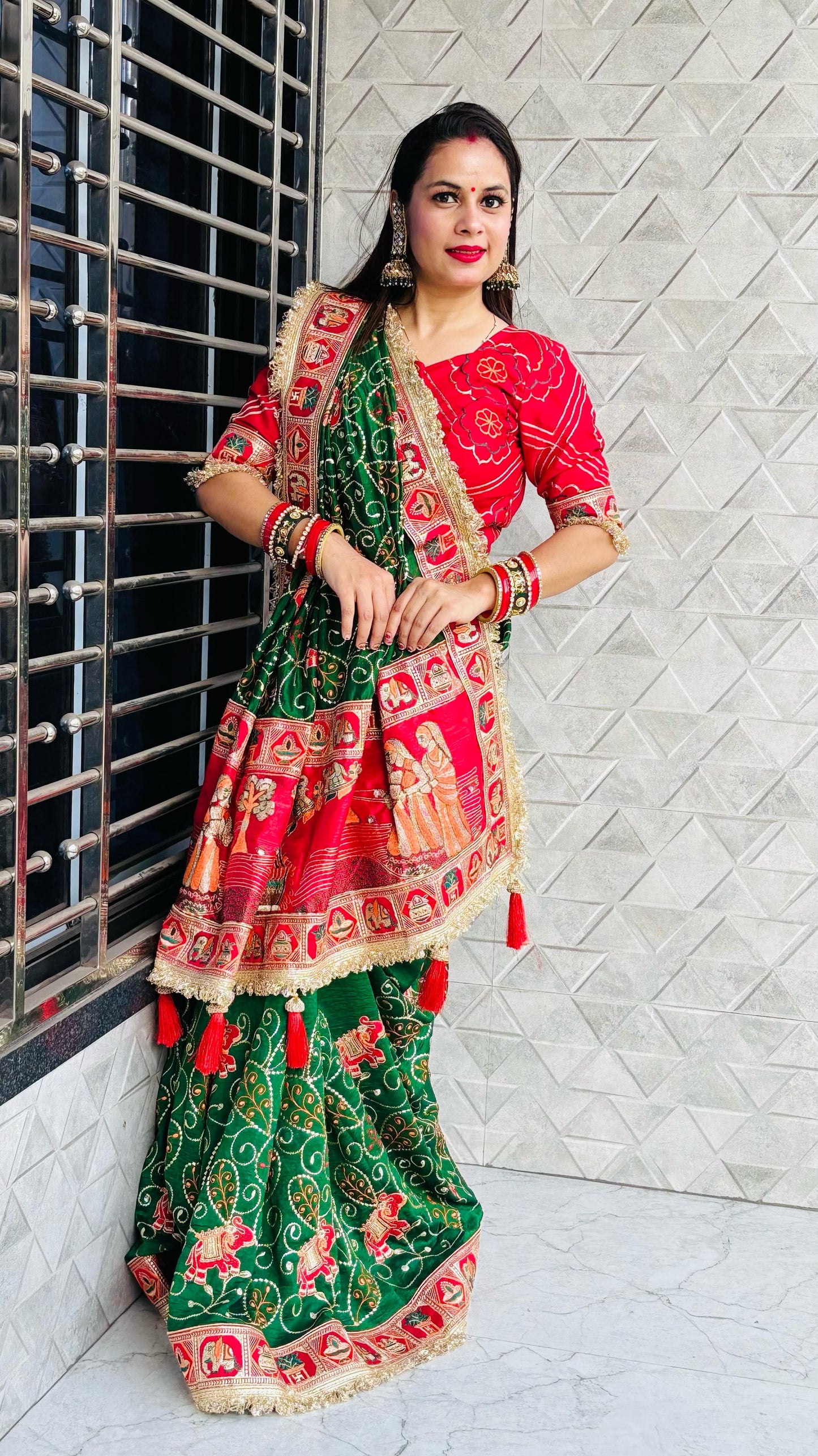 TULSI - VAT SAVITRI SPECIAL SAREE Sati Savitri Saree Womens Sarees Green