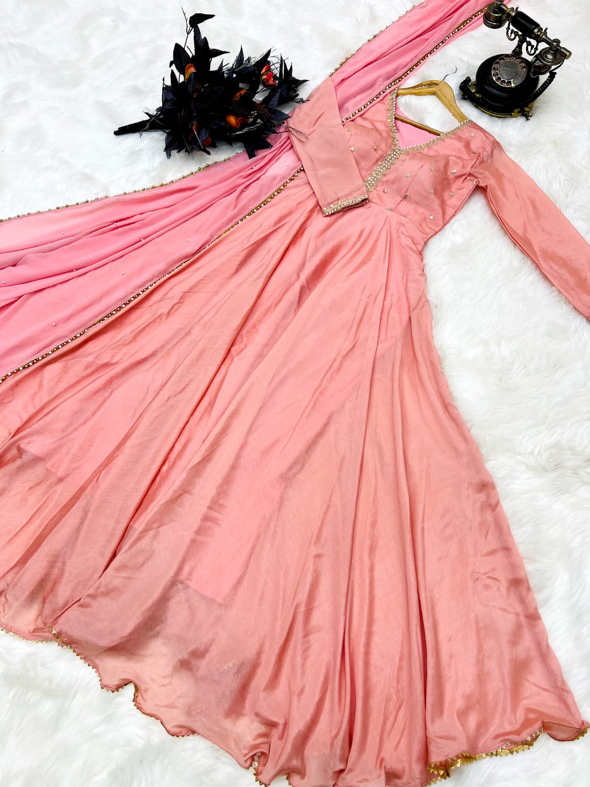 Designer PartyWere Fiono Silk Work Gown