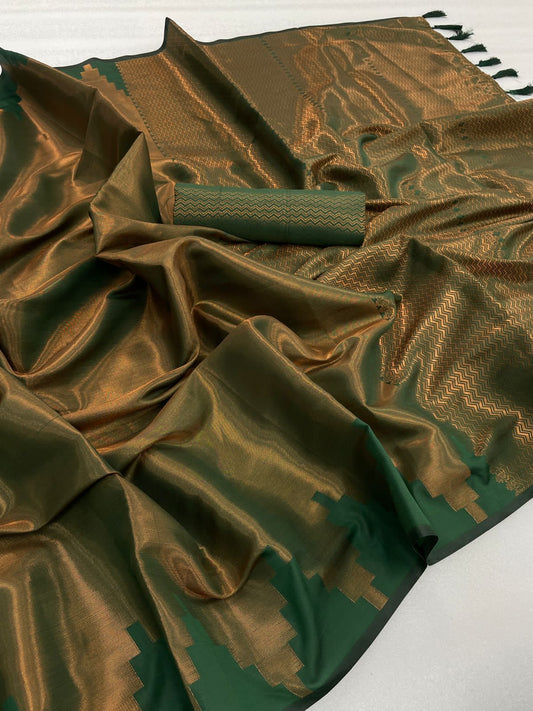 आकर्षक काचीपुरम सिल्क साड़ी