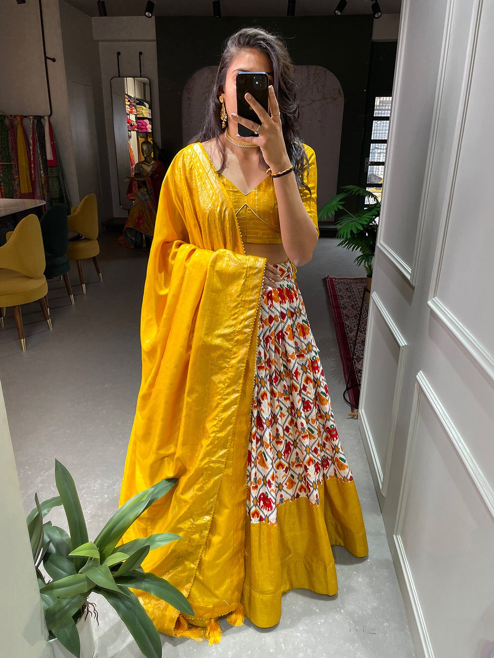 Beautiful Dola Silk Printed Work Lehenga choli