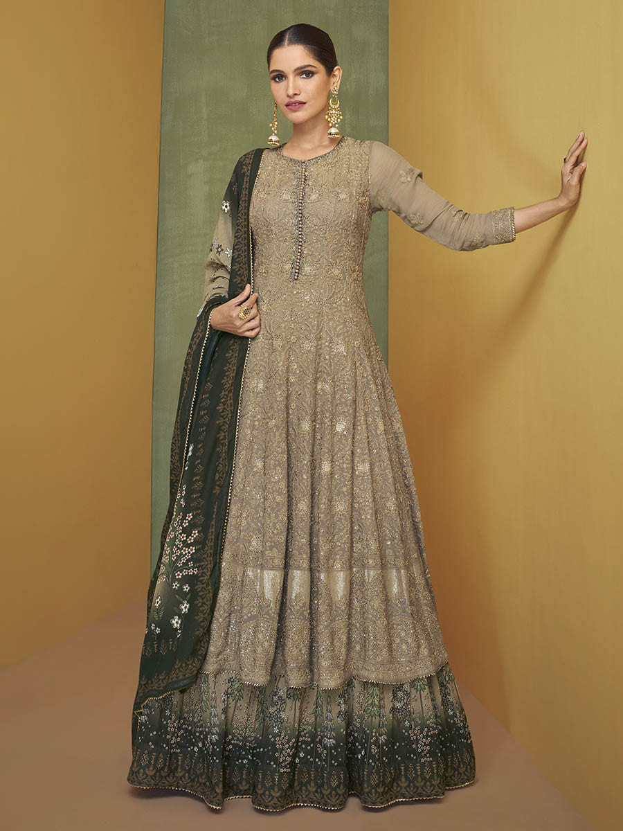 Coco Real Georgette Embroidered Party Wear Suit