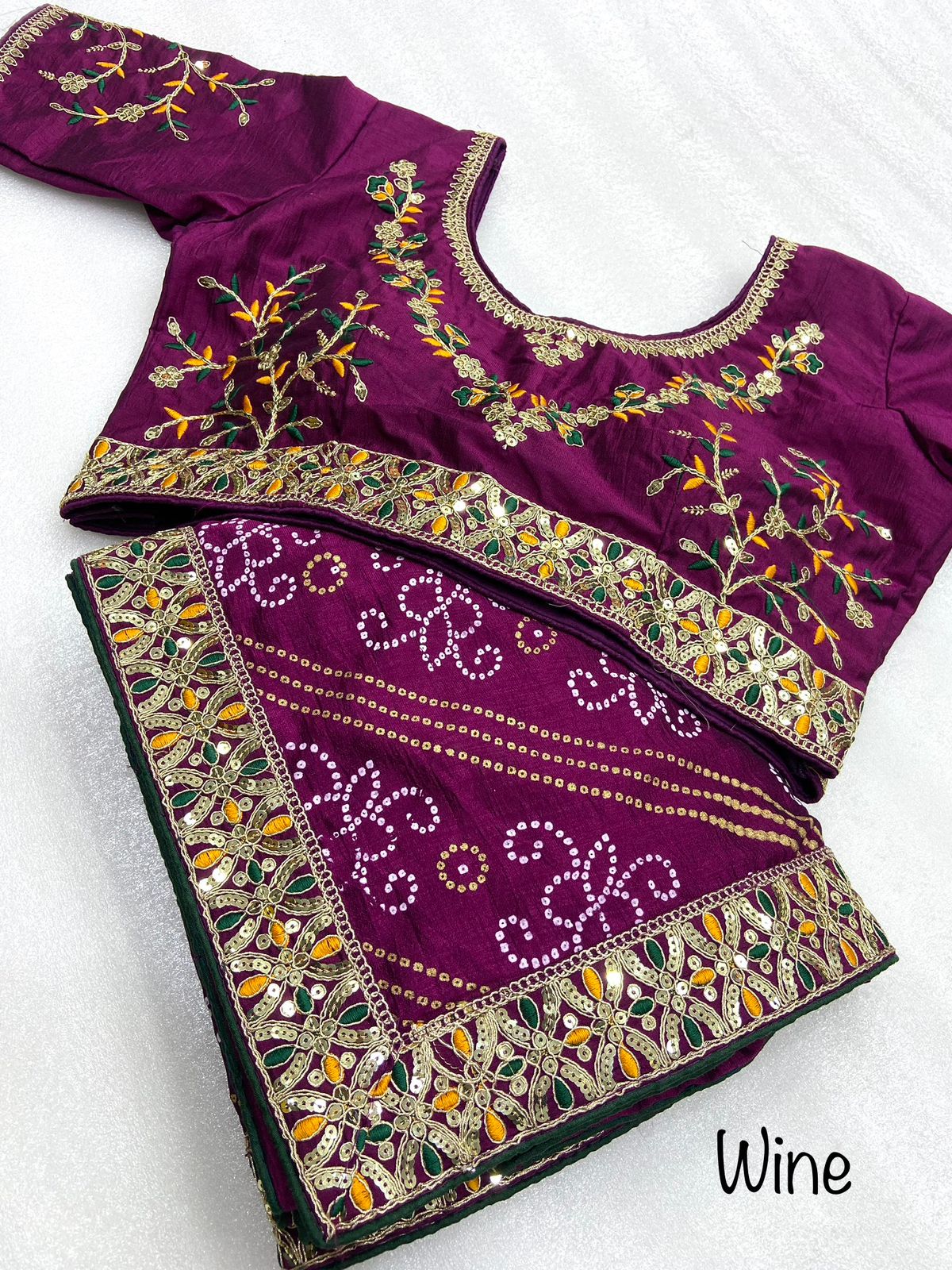 Heavy Designer Sequence Embroidery Work Saree