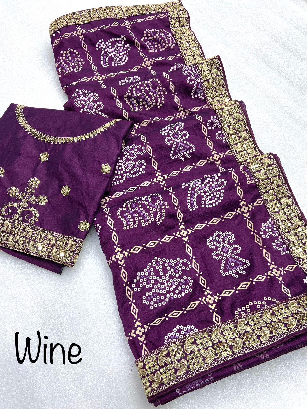 हैवी विचित्रा प्रिंटेड वर्क साड़ी