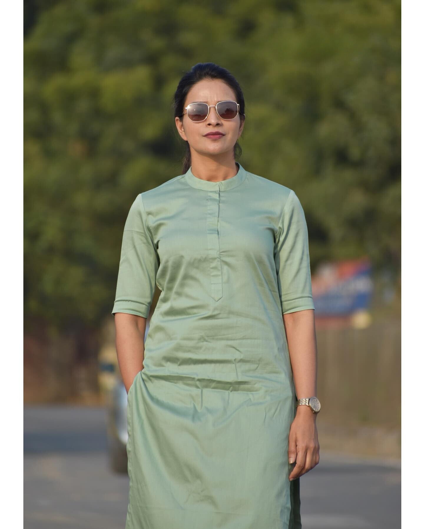 Silk Kurta Set For Indian Party Wear - Silk Straight Kurta Pant Set - Indian Kurta For Women -