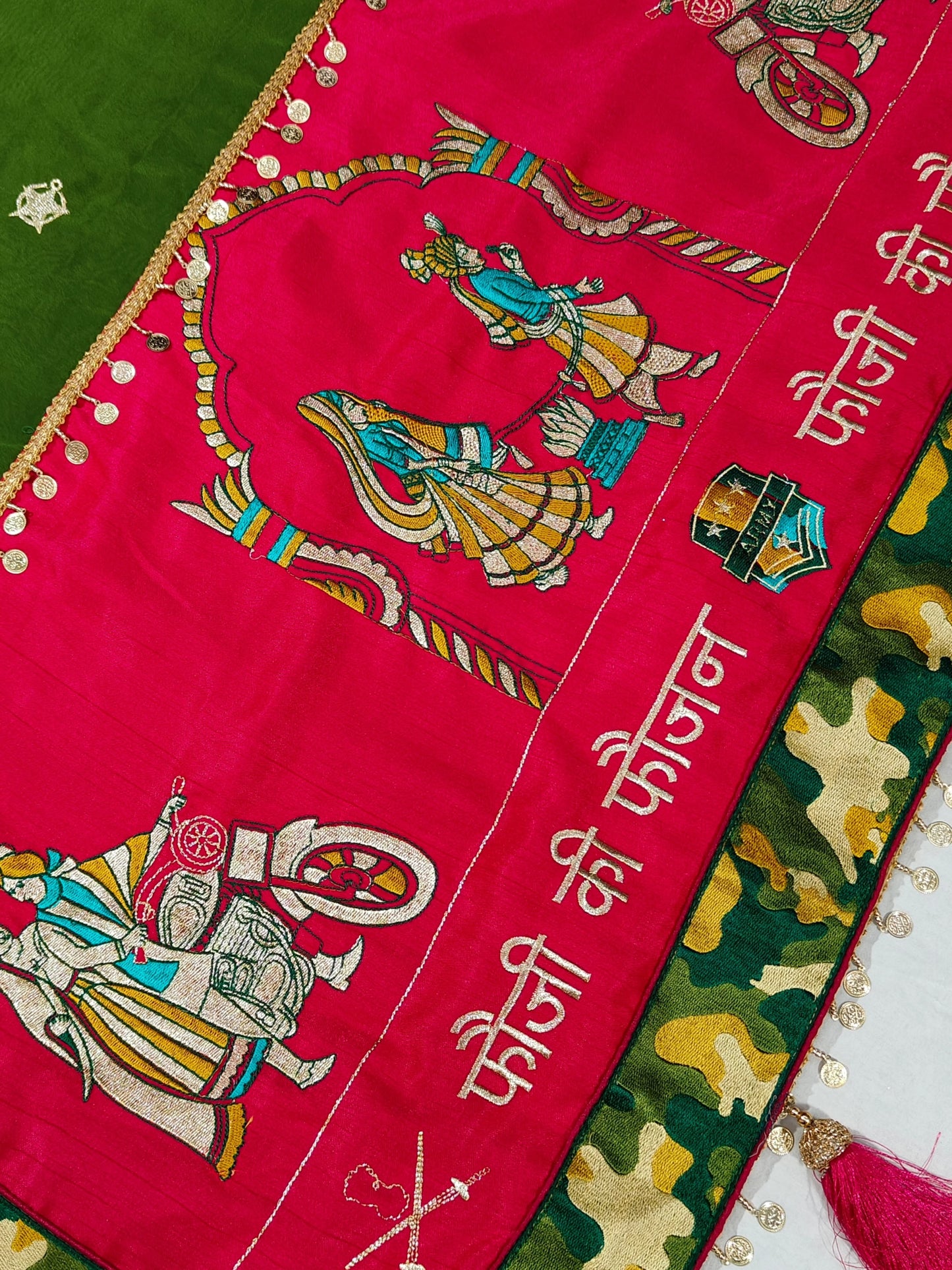 ARMY Fauji Ki Faujan Premium Edition Theme Saree