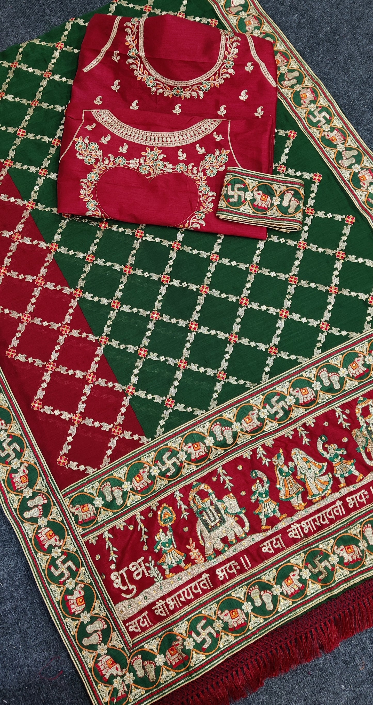 PANETAR PATOLA : 🔱 SHUBH LAABH : 2 🔱 Green