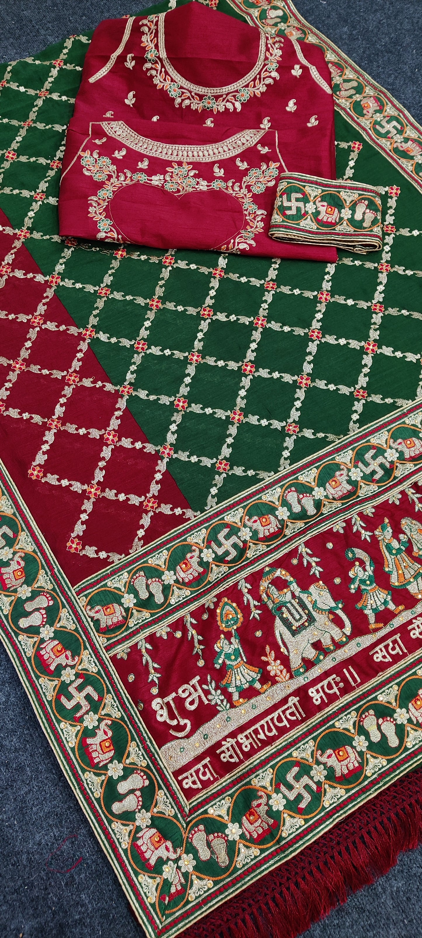 PANETAR PATOLA : 🔱 SHUBH LAABH : 2 🔱 Green