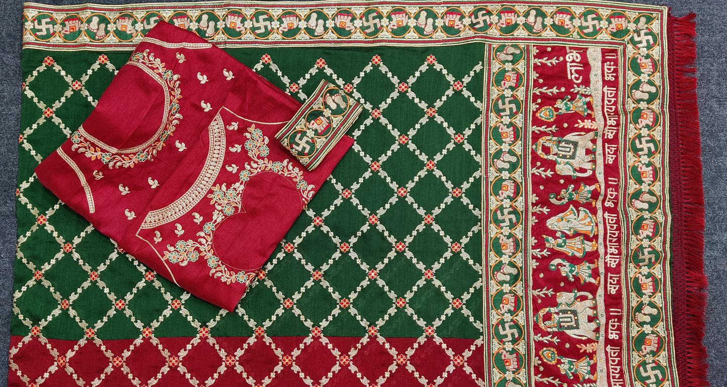 PANETAR PATOLA : 🔱 SHUBH LAABH : 2 🔱 Green