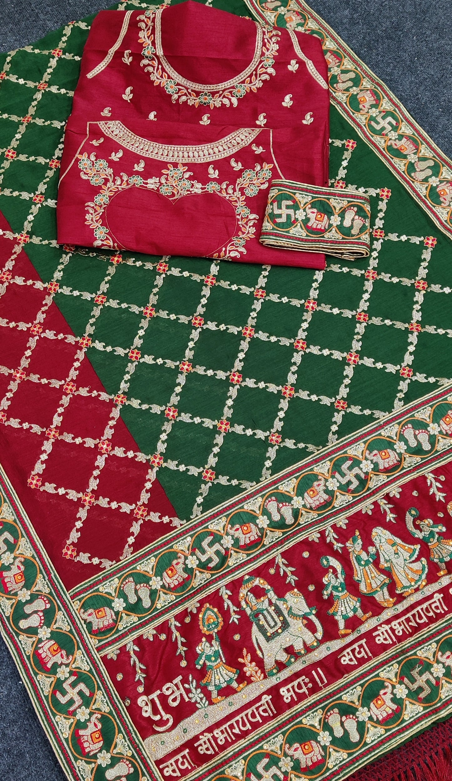 PANETAR PATOLA : 🔱 SHUBH LAABH : 2 🔱 Green