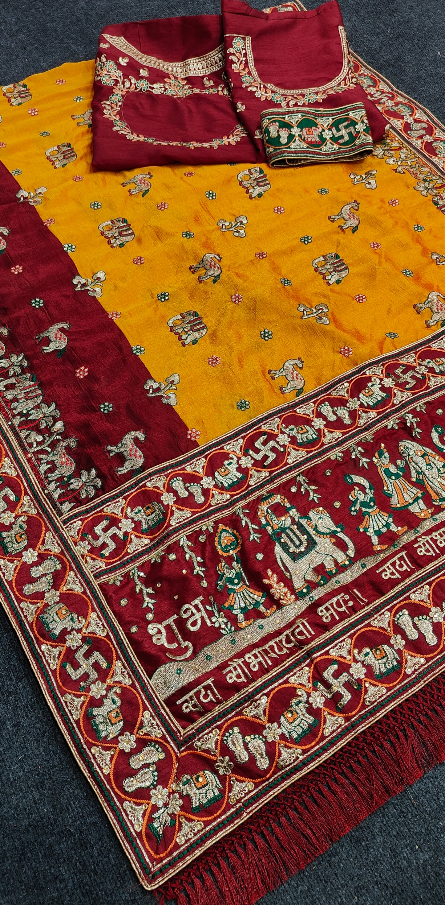 PANETAR PATOLA : 🔱 SHUBH LAABH : 2 🔱 Yellow