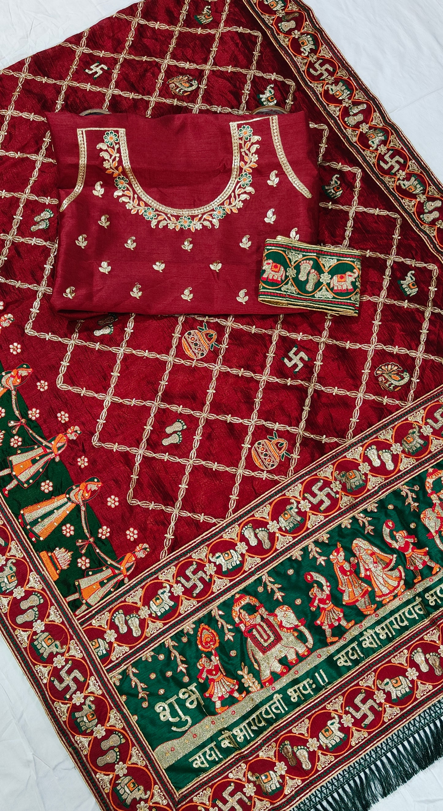 PANETAR PATOLA : 🔱 SHUBH LAABH : 2 🔱 Maroon