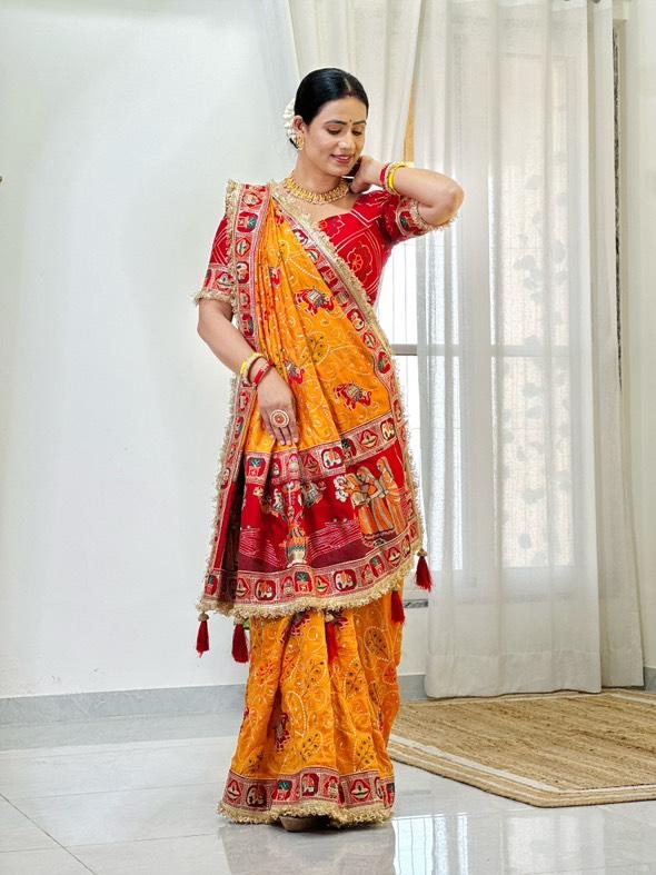 TULSI - VAT SAVITRI SPECIAL SAREE Sati Savitri Saree Womens Sarees Yellow