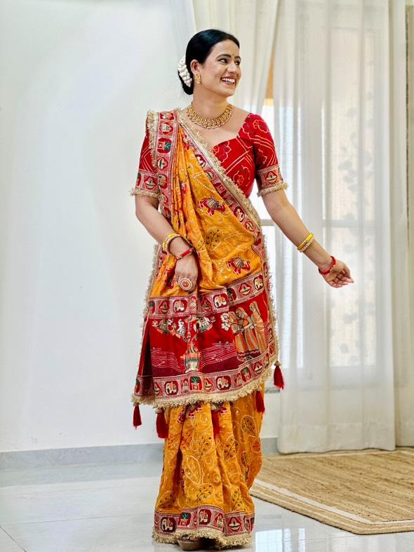 TULSI - VAT SAVITRI SPECIAL SAREE Sati Savitri Saree Womens Sarees Yellow