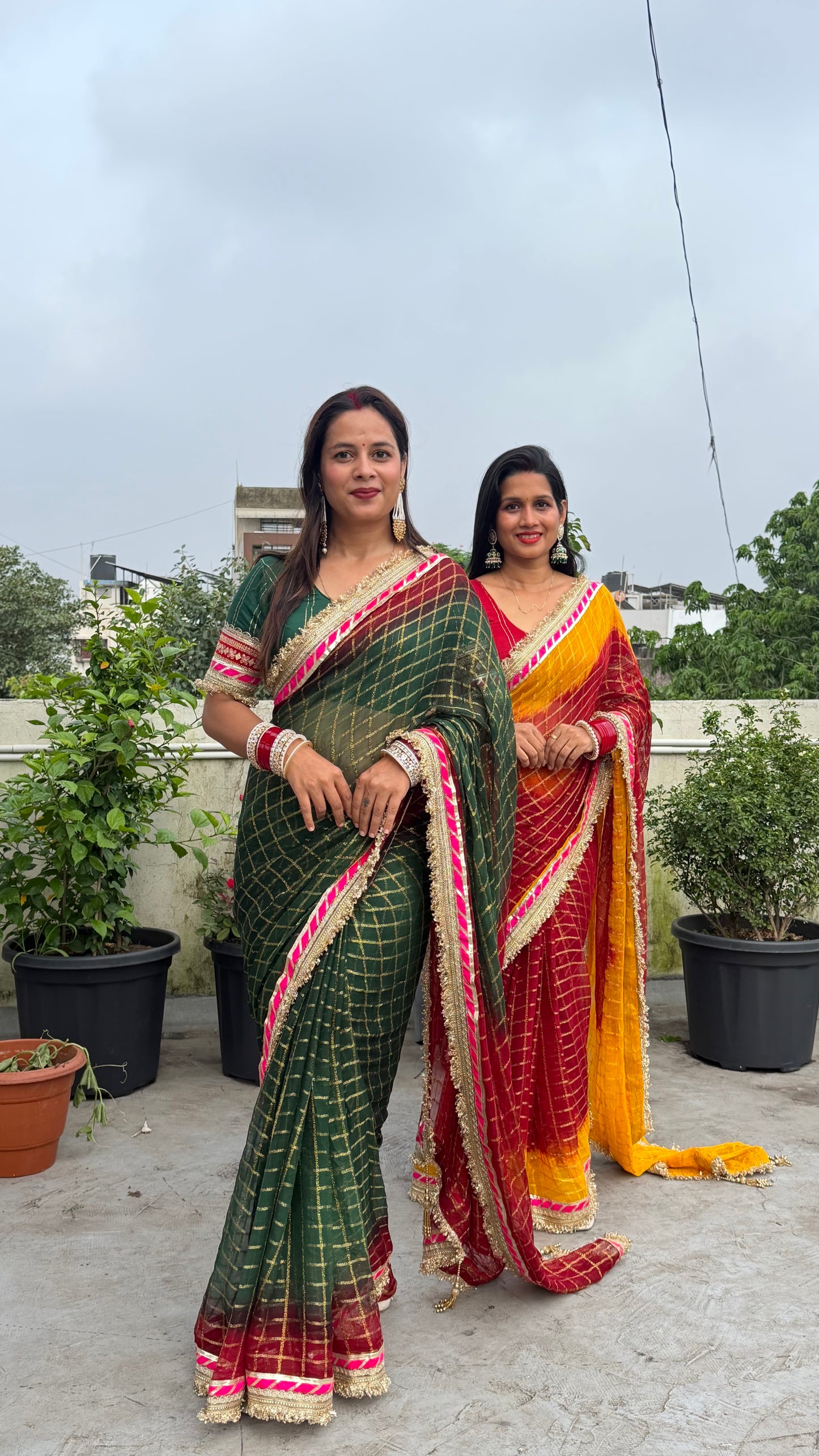 Pure Viscose Yellow - maroon Colour Ghatchola Saree