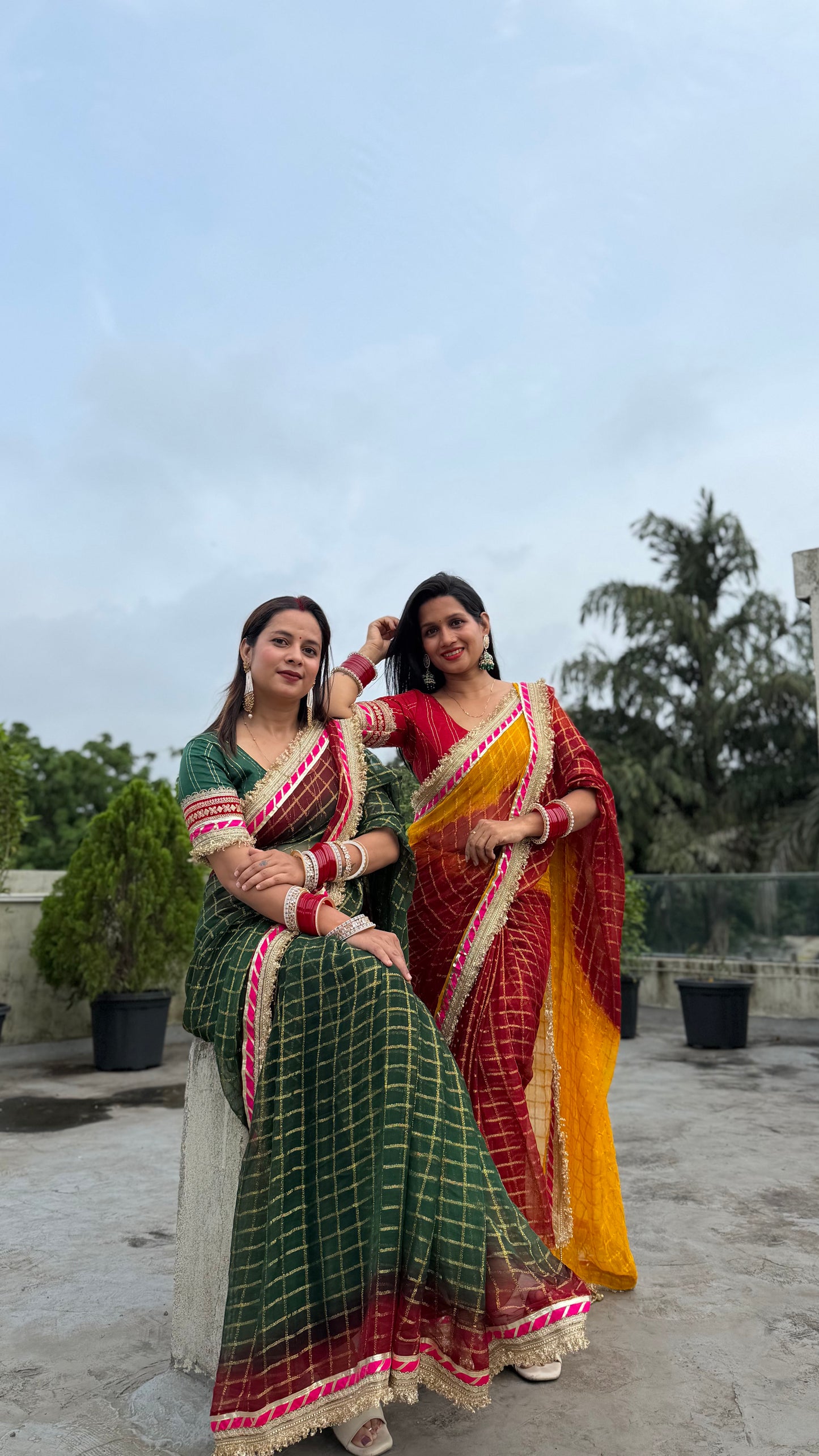 Pure Viscose Yellow - maroon Colour Ghatchola Saree