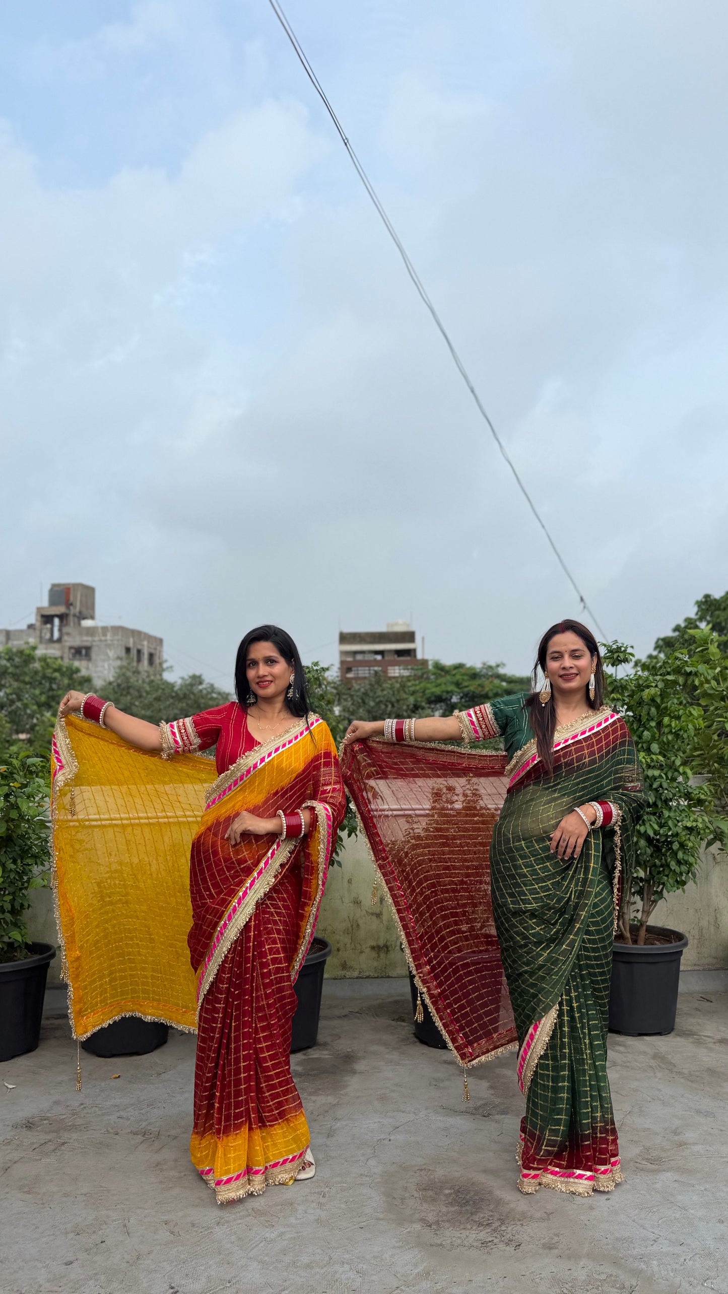 Pure Viscose Green - maroon Colour Ghatchola Saree