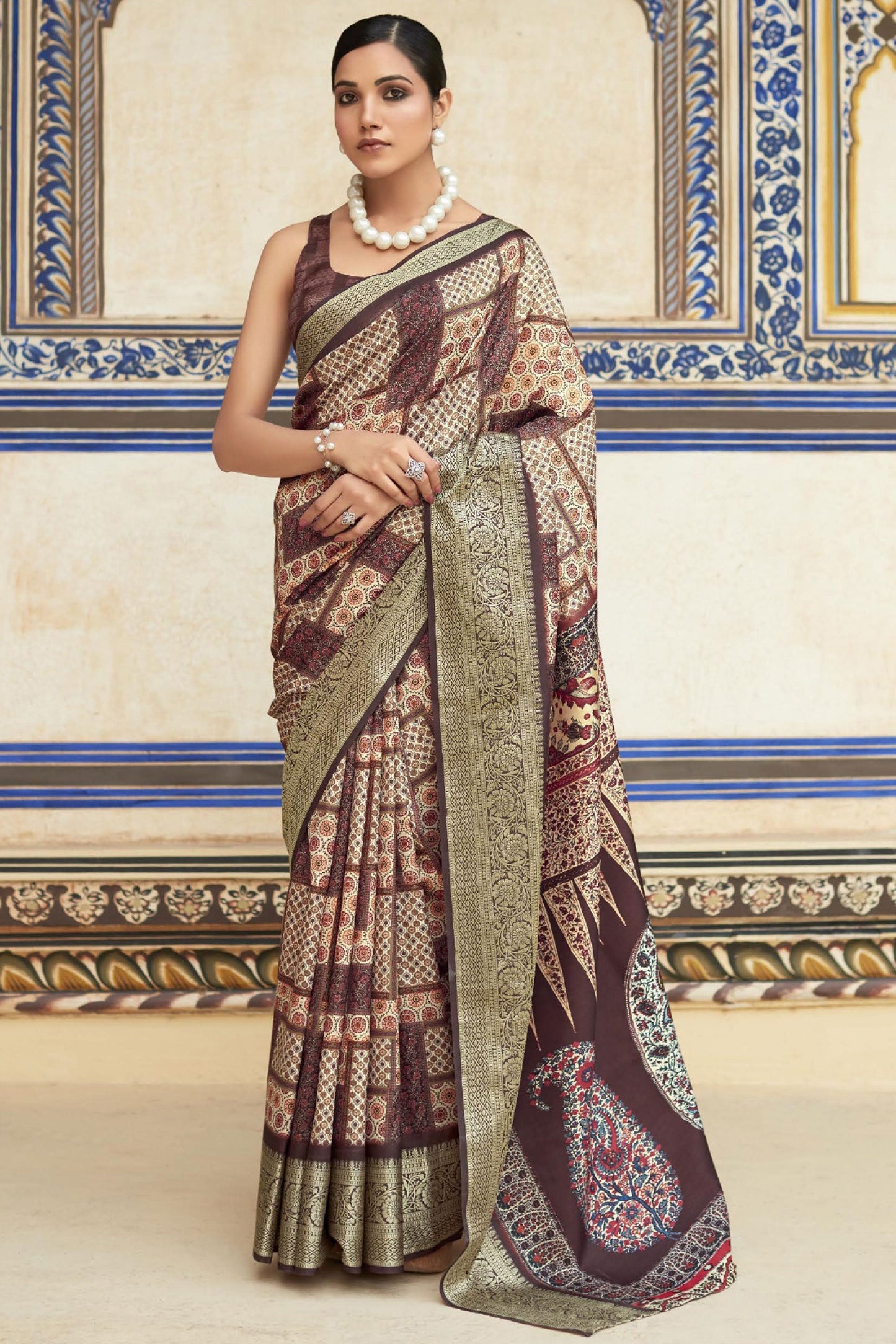 Multi Color Sangeet Wear Viscose Fabric Incredible Saree