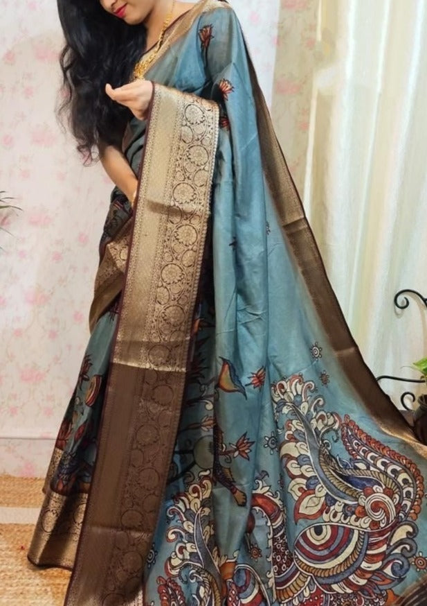 Banarasi Tussar Silk Saree