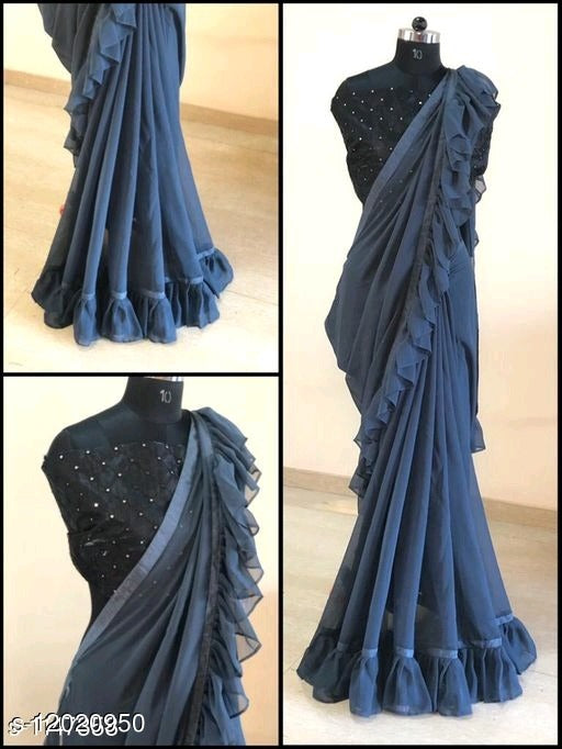 ट्रेंडी फैशनेबल साड़ियाँ 