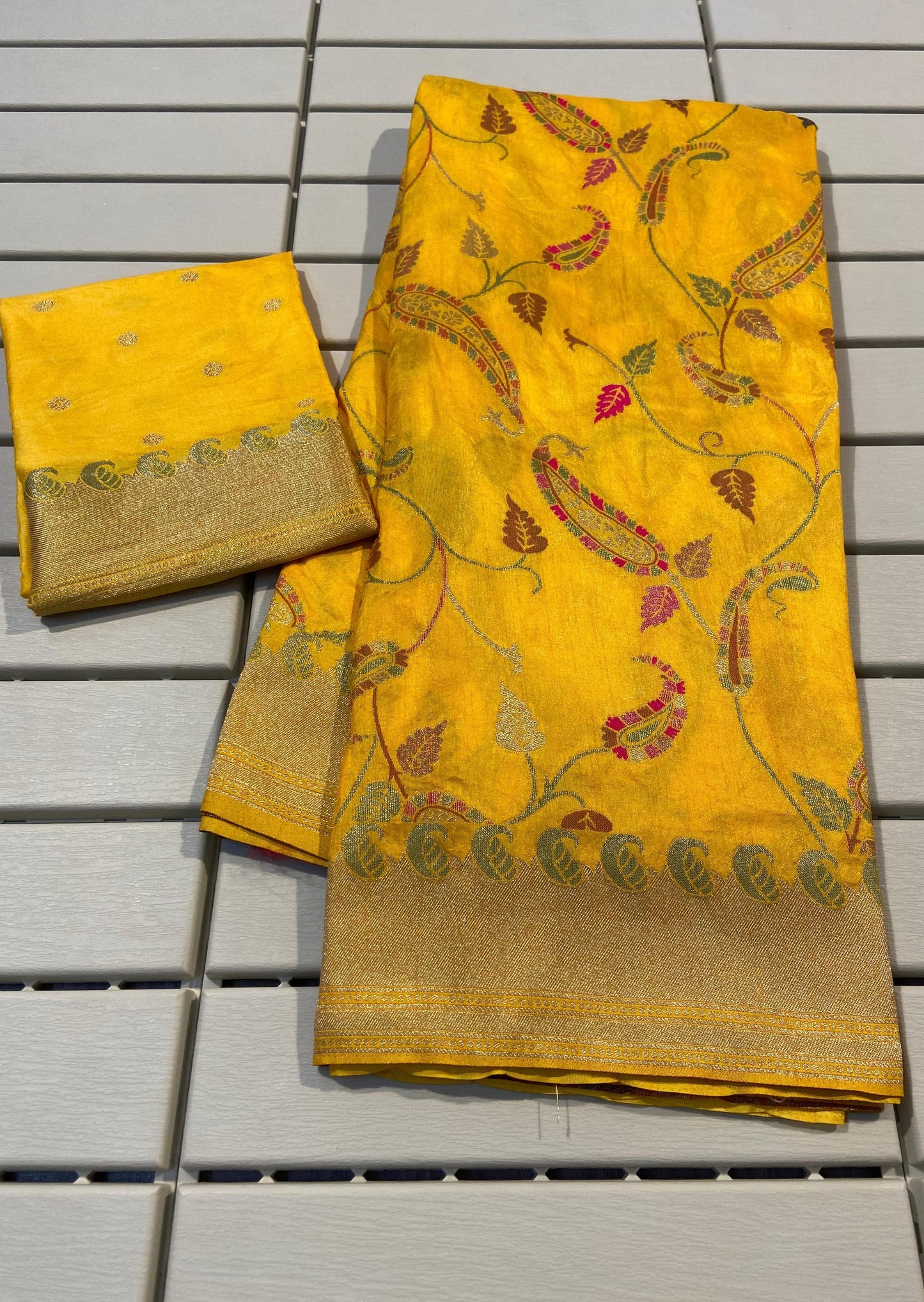 Draping Your Pleats - Dola Silk Saree