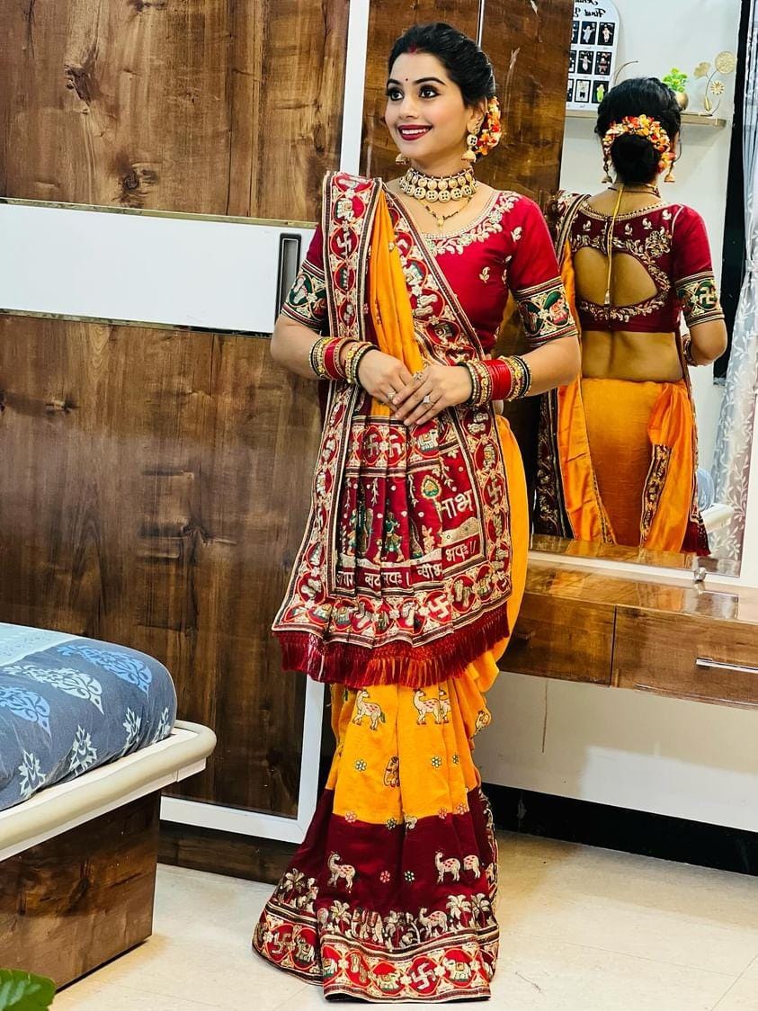 PANETAR PATOLA : 🔱 SHUBH LAABH : 2 🔱 Yellow