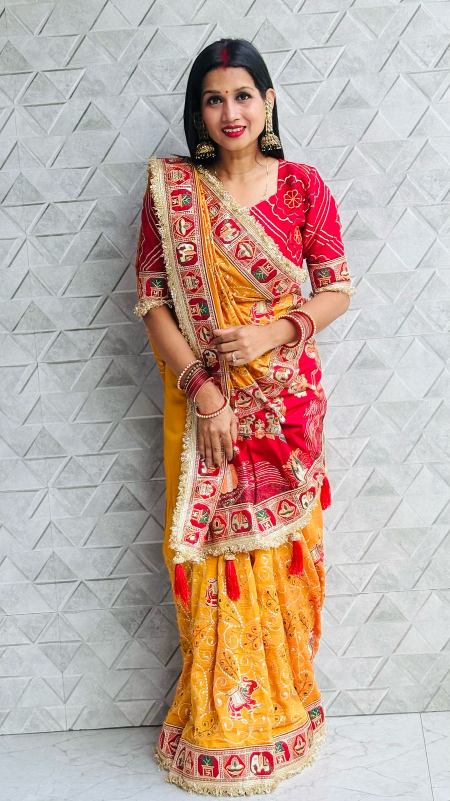 TULSI - VAT SAVITRI SPECIAL SAREE Sati Savitri Saree Womens Sarees Yellow