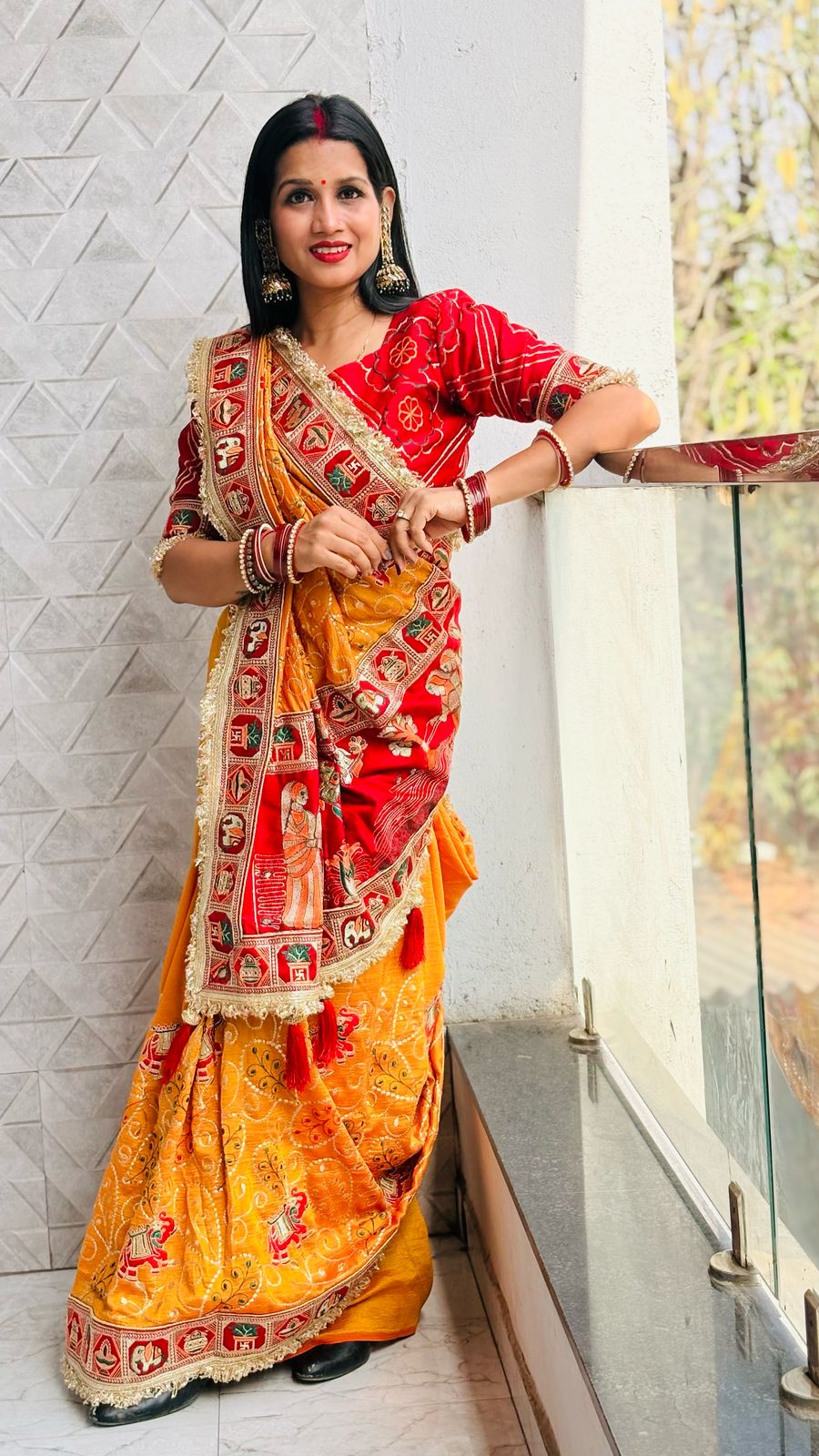 TULSI - VAT SAVITRI SPECIAL SAREE Sati Savitri Saree Womens Sarees Yellow