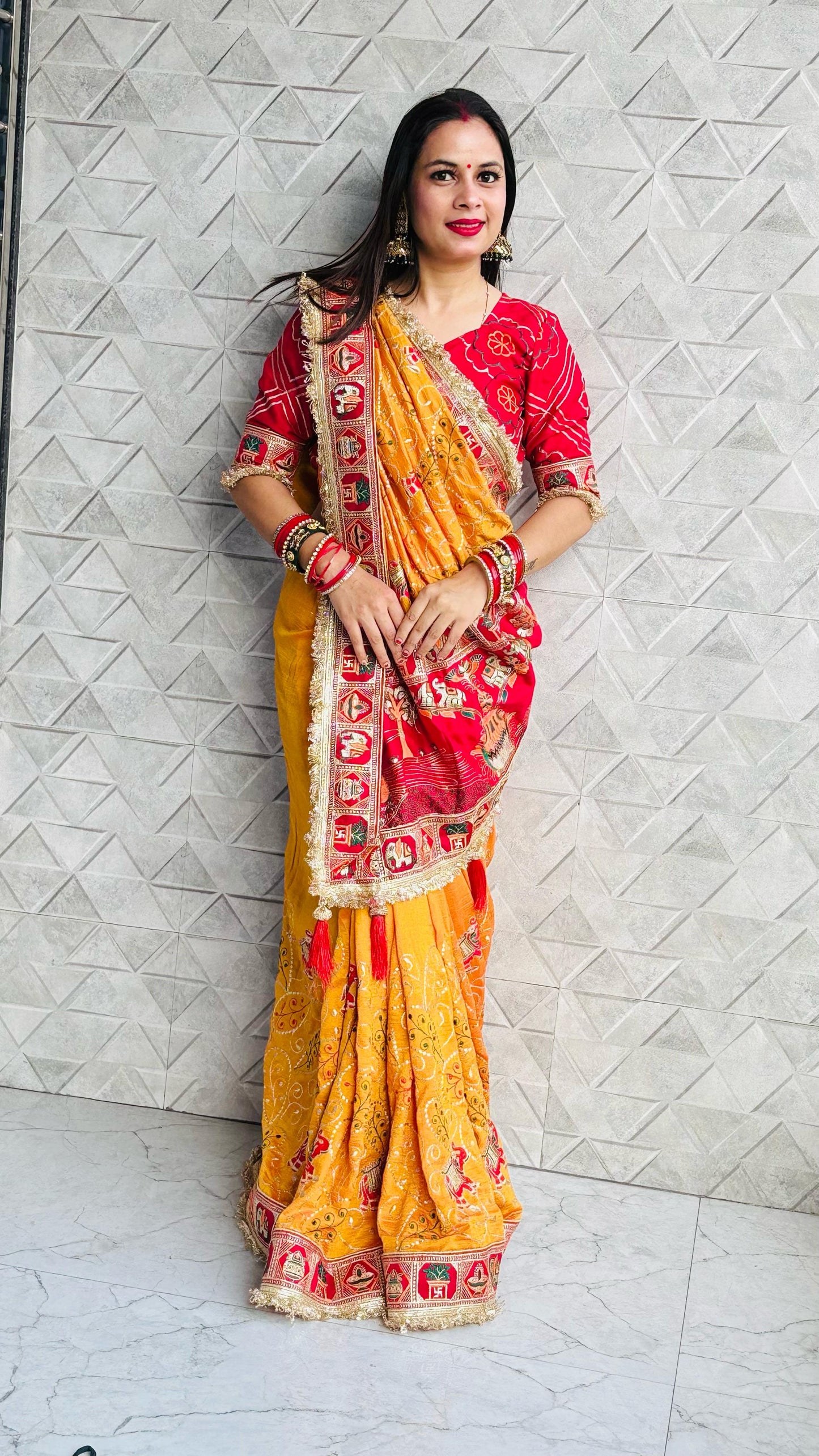 TULSI - VAT SAVITRI SPECIAL SAREE Sati Savitri Saree Womens Sarees Yellow