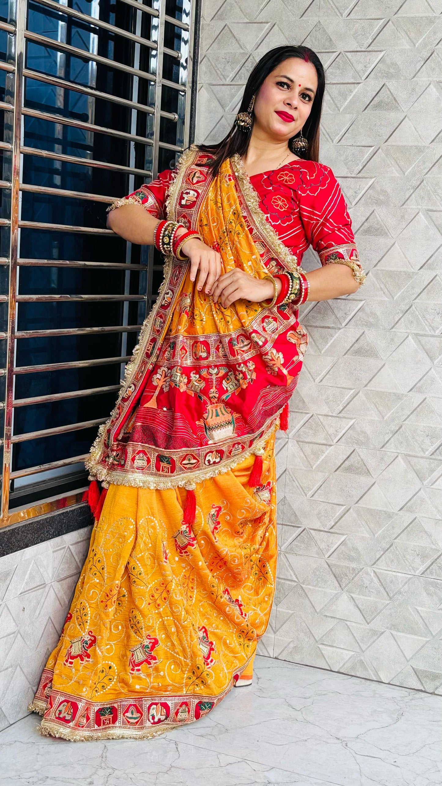 TULSI - VAT SAVITRI SPECIAL SAREE Sati Savitri Saree Womens Sarees Yellow