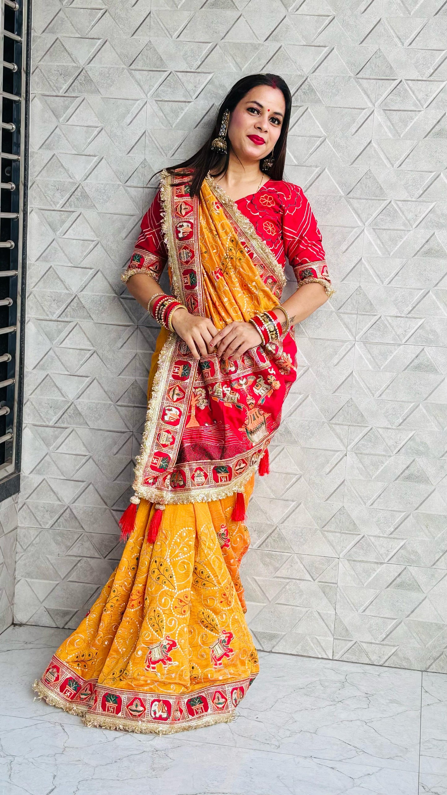 TULSI - VAT SAVITRI SPECIAL SAREE Sati Savitri Saree Womens Sarees Yellow