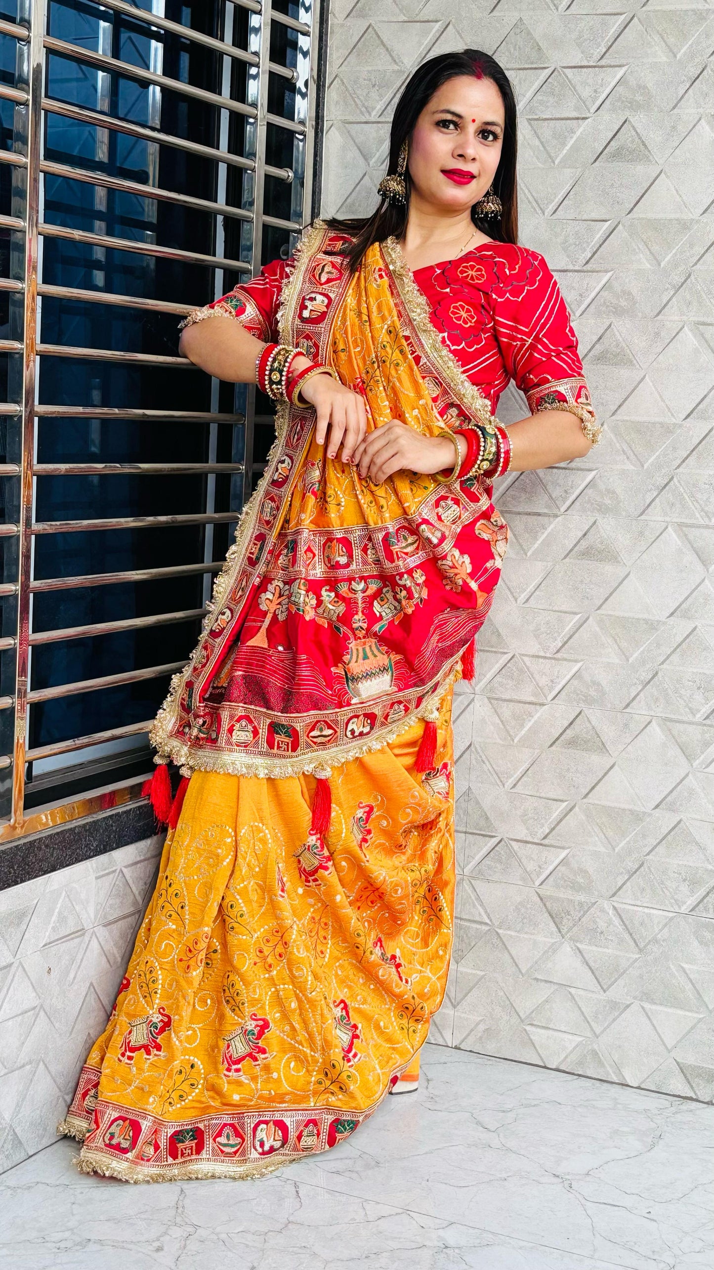 TULSI - VAT SAVITRI SPECIAL SAREE Sati Savitri Saree Womens Sarees Yellow