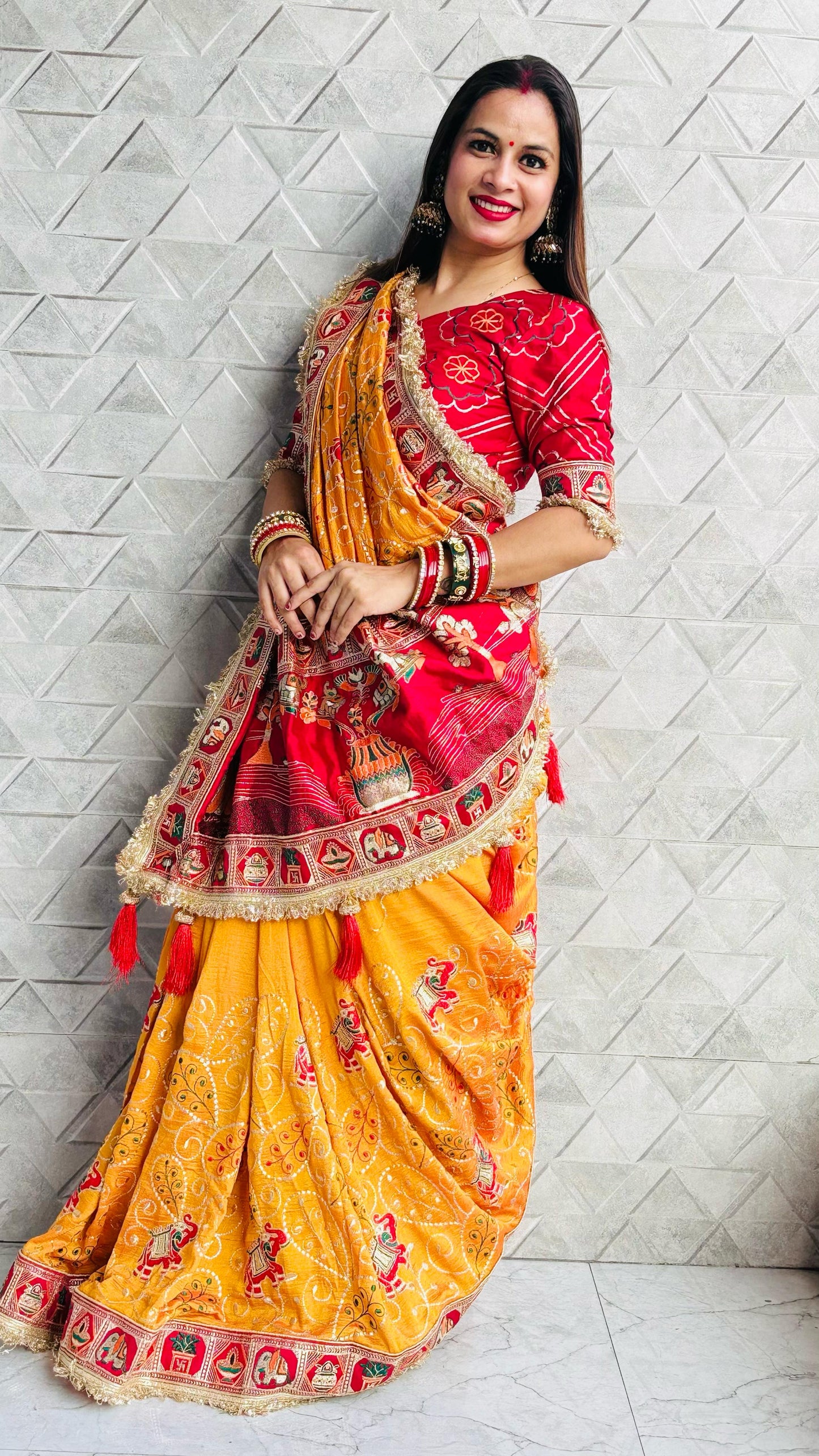 TULSI - VAT SAVITRI SPECIAL SAREE Sati Savitri Saree Womens Sarees Yellow