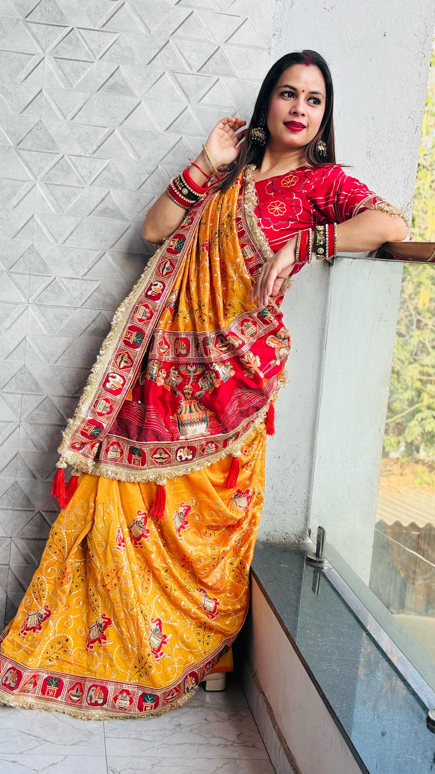 TULSI - VAT SAVITRI SPECIAL SAREE Sati Savitri Saree Womens Sarees Yellow