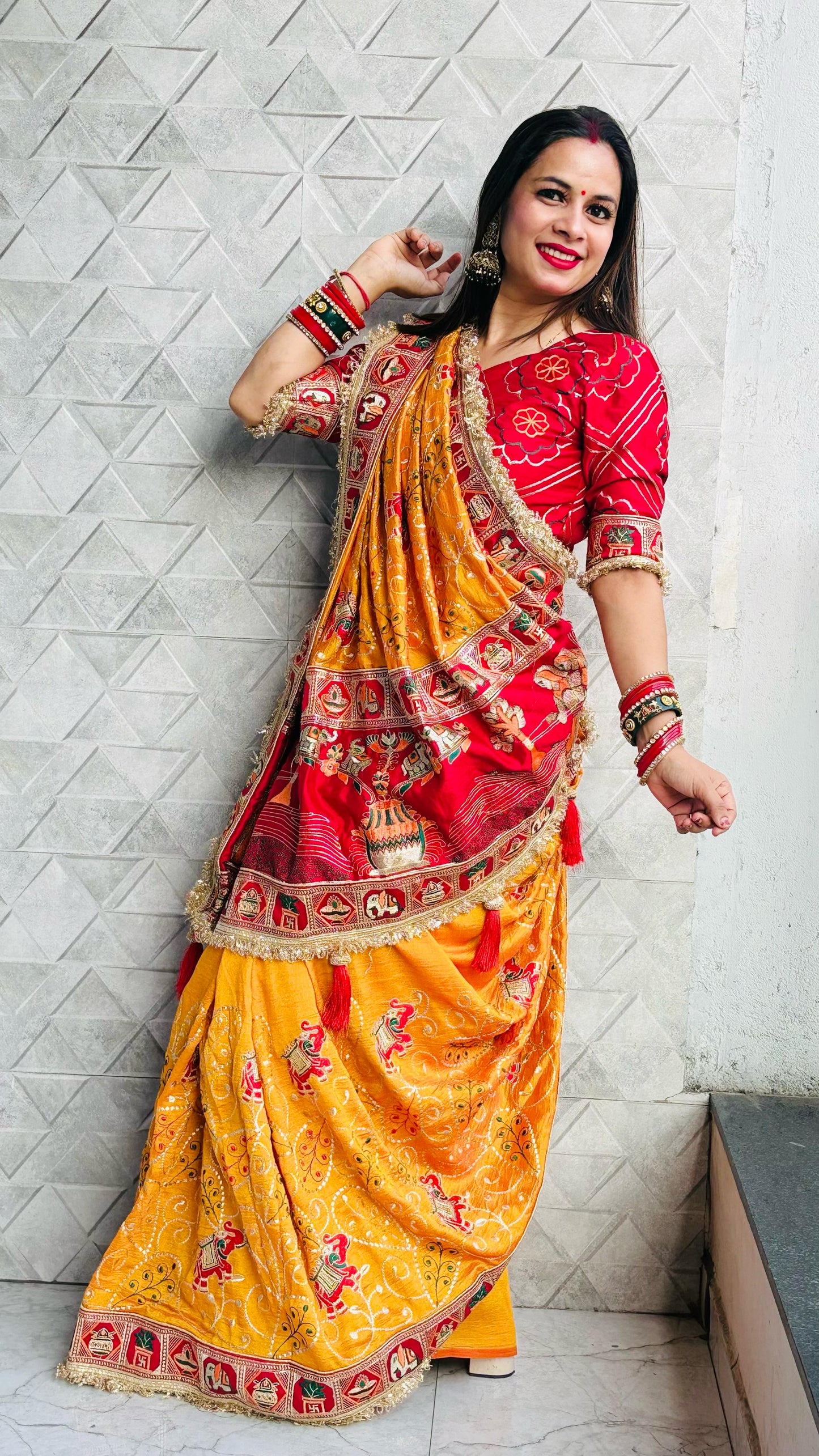 TULSI - VAT SAVITRI SPECIAL SAREE Sati Savitri Saree Womens Sarees Yellow