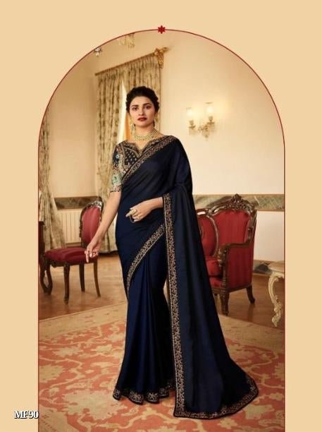 *Prachi Pure Rangoli Silk Embroidery Work Saree* - *Prachi Pure Rangoli Silk Embroidery Work Saree*