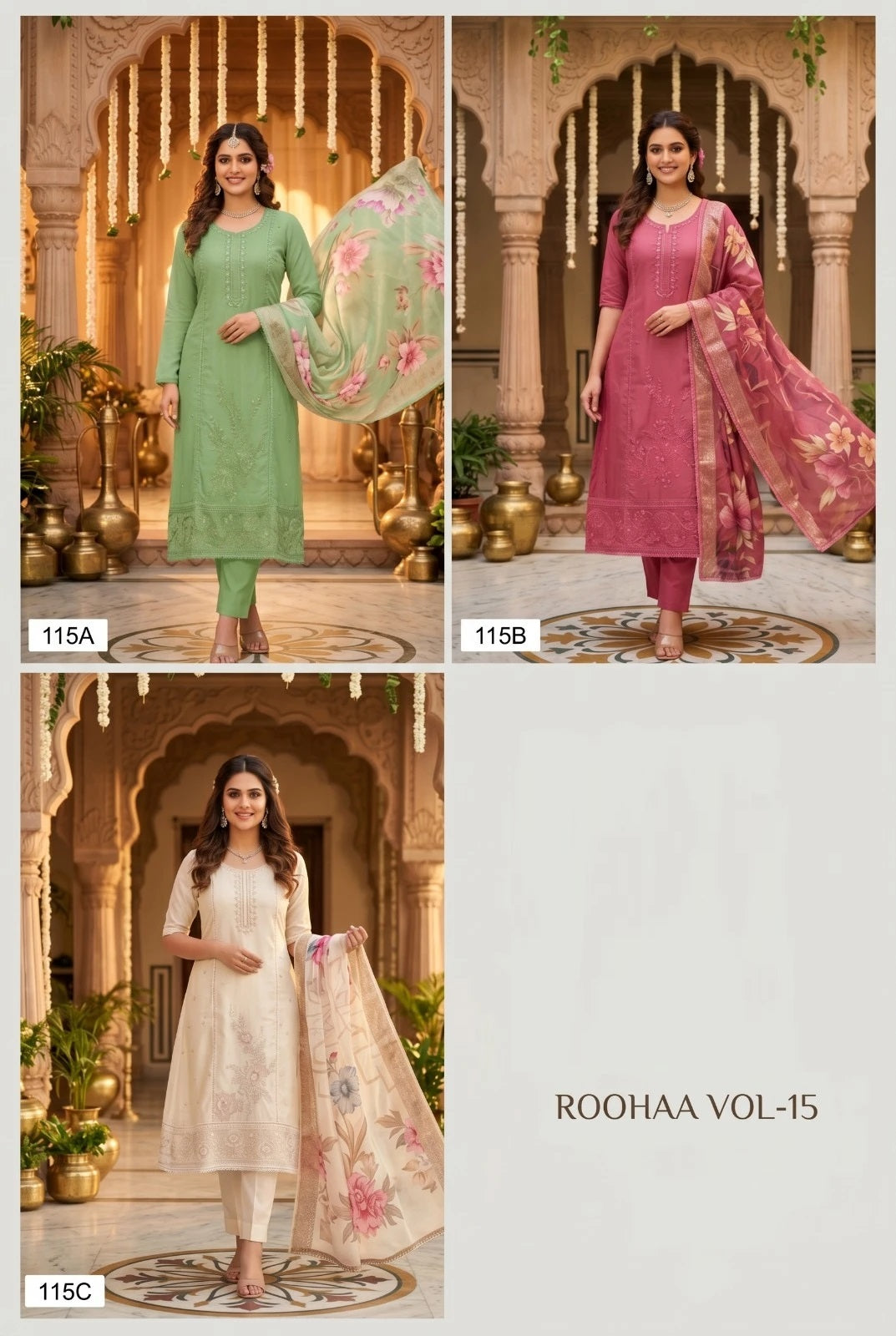 Roohaa Vol 15 Readymade Suits