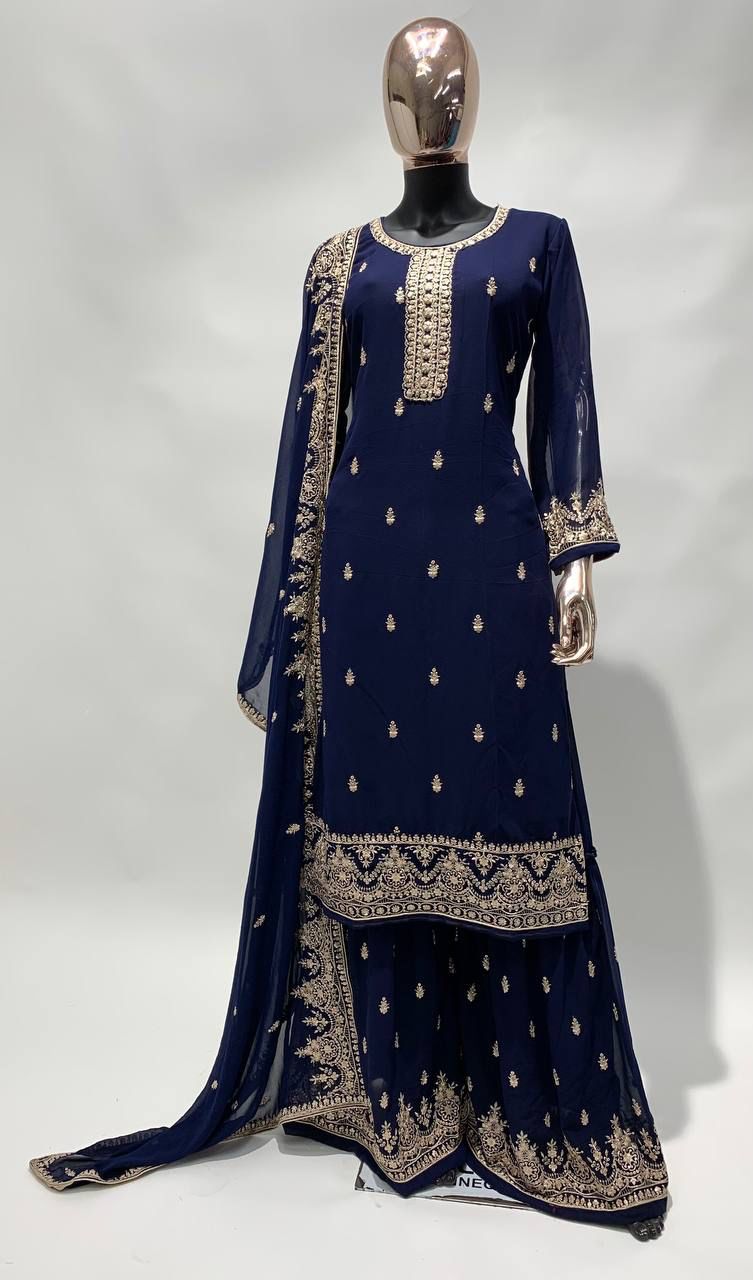 Unique Georgette Work Salwar Suit