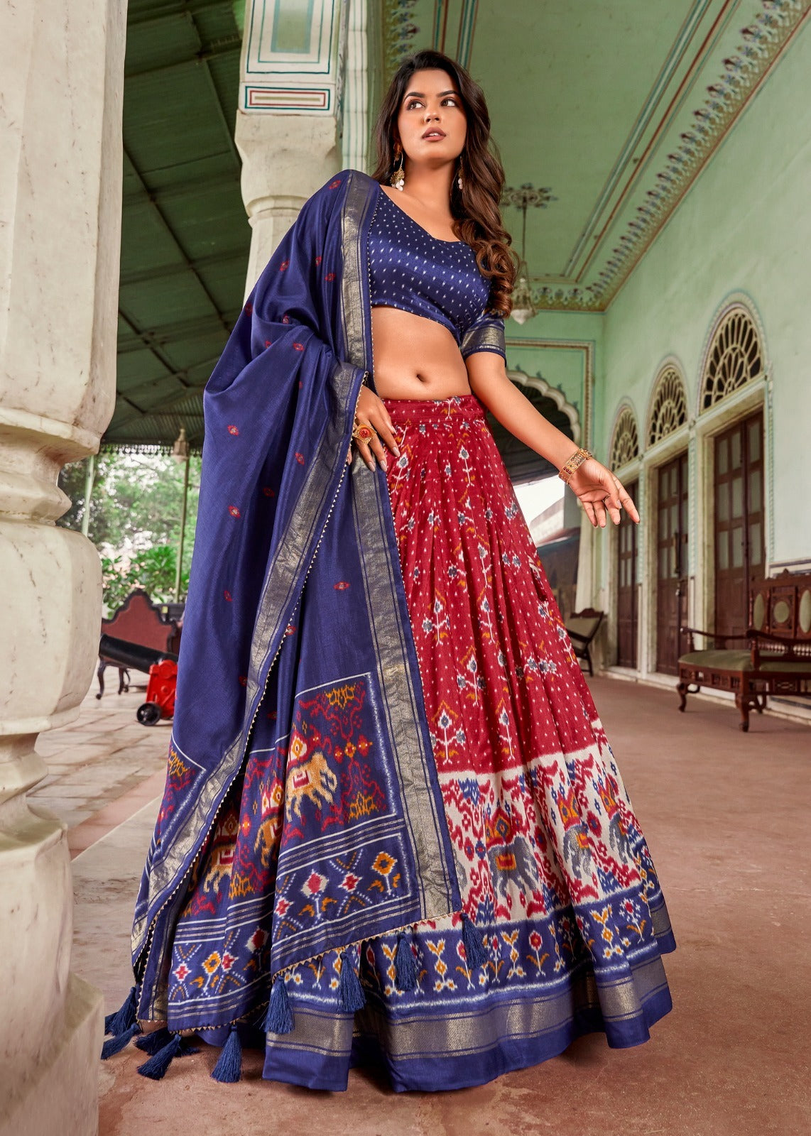 Traditional Patola Printed Work Lehenga Choli