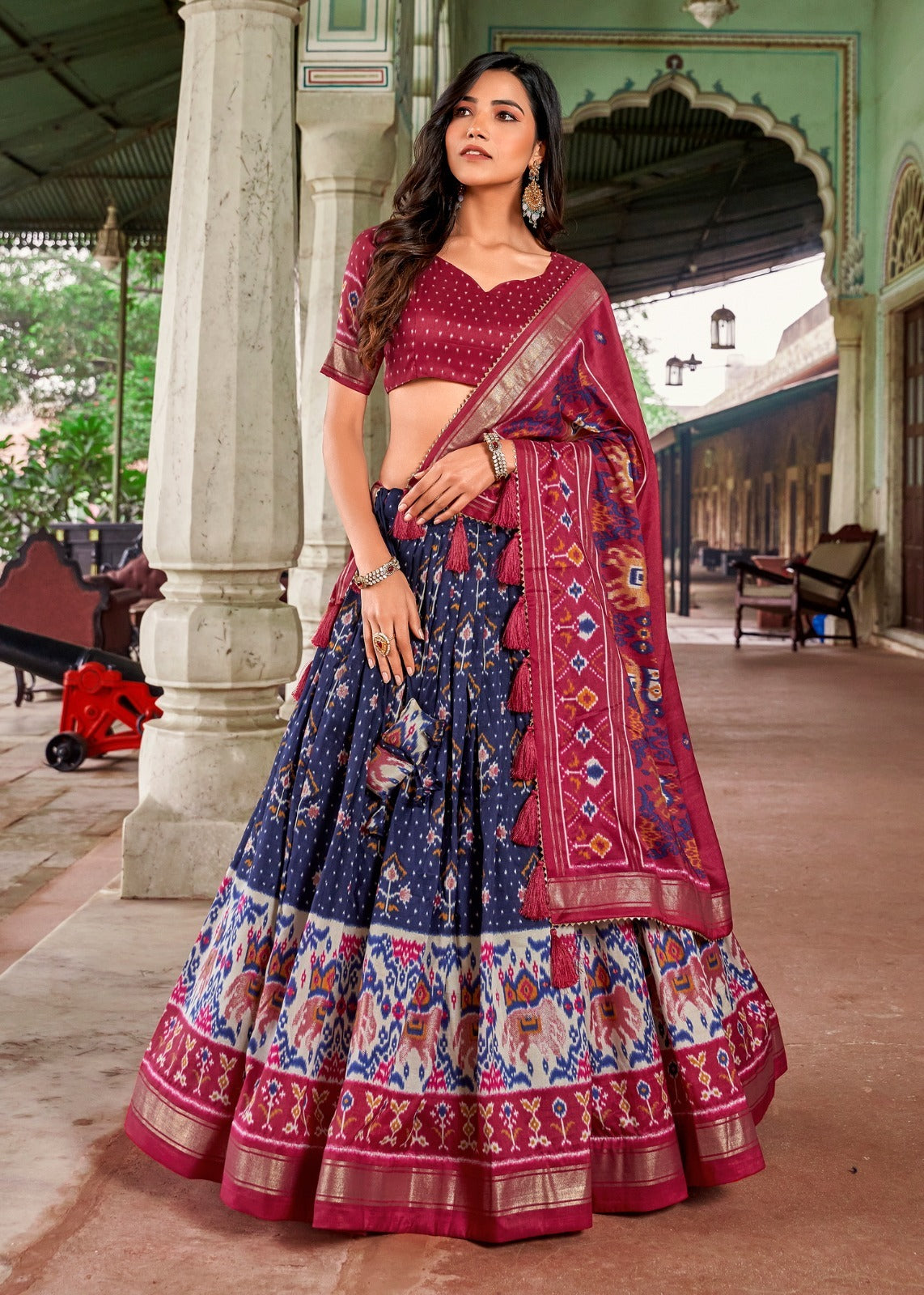 Traditional Patola Printed Work Lehenga Choli