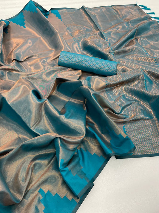 आकर्षक काचीपुरम सिल्क साड़ी