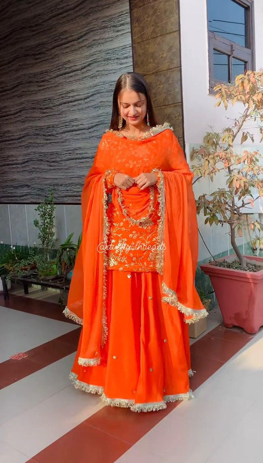 Partywere Georgette Thread Work Salwar Suit