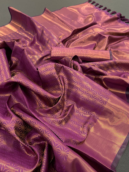 नवीनतम संग्रह कांचीपुरम सिल्क साड़ी