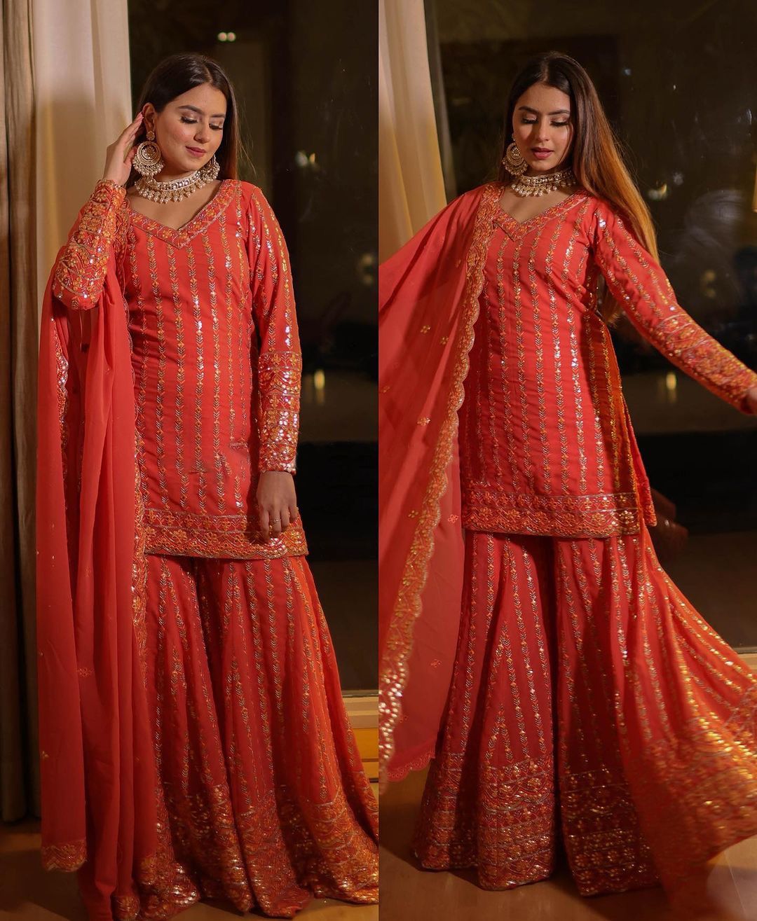 Beautiful Designer Georgette Work Salwar Suit